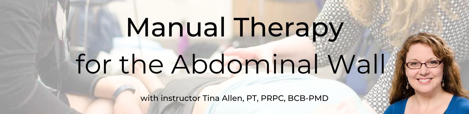 Manual Therapy for the Abdominal Wall