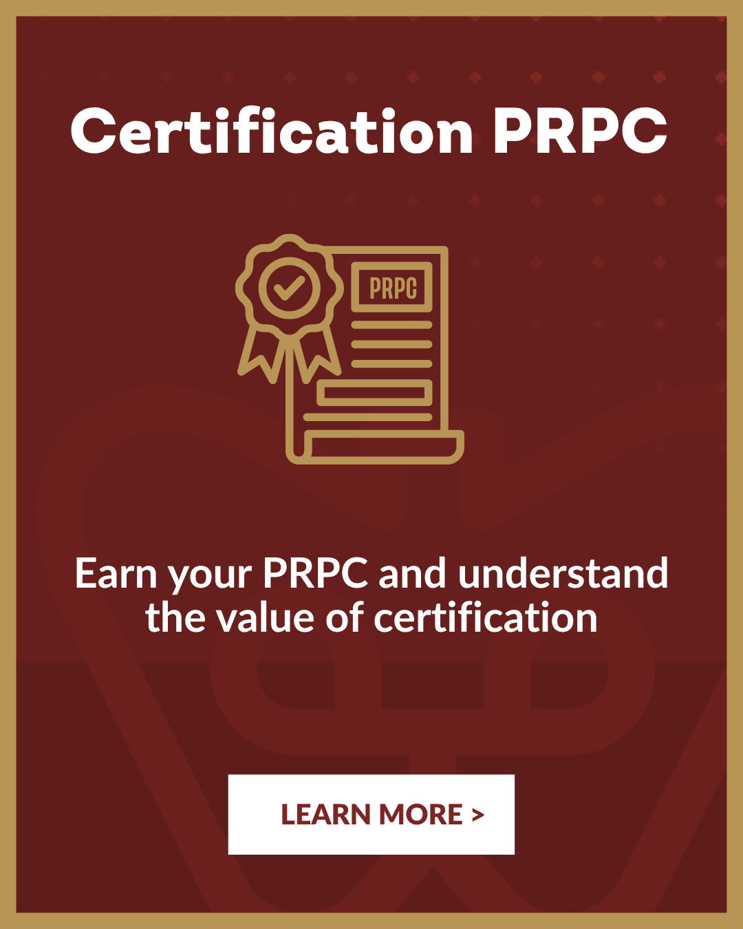 Certification PRPC